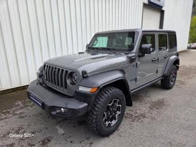 Voir le détail de l'offre de cette JEEP Wrangler 2.0 T 380ch 4xe Rubicon Rock-Trac de 2021 en vente à partir de 460.23 €  / mois